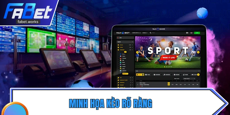 Minh họa kèo rõ ràng, giúp người mới dễ dàng nắm bắt tỷ lệ